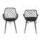 Baxton Studio Ballerina Modern Bohemian Black Finished Rattan and Metal 2-Piece Dining Chair Set, PR 231-2PC-12823-ZORO - alternate 9